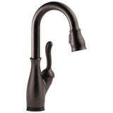 Delta Faucet - Leland Single Handle Pull-Down Bar / Prep Faucet with Touch<sub>2</sub>O Technology - Venetian Bronze