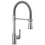 Delta Faucet - BroderickE Single Handle Pull-Down Kitchen Faucet With Spring Spout - Arctic Stainless