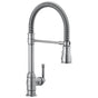 Delta Faucet - BroderickE Single Handle Pull-Down Kitchen Faucet With Spring Spout - Arctic Stainless