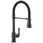 Delta Faucet - BroderickE Single Handle Pull-Down Kitchen Faucet With Spring Spout - Matte Black