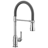 Delta Faucet - BroderickE Single Handle Pull-Down Kitchen Faucet With Spring Spout - Chrome
