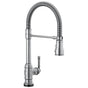 Delta Faucet - BroderickE Single-Handle Pull-Down Spring Kitchen Faucet with Touch<sub>2</sub>O Technology - Arctic Stainless
