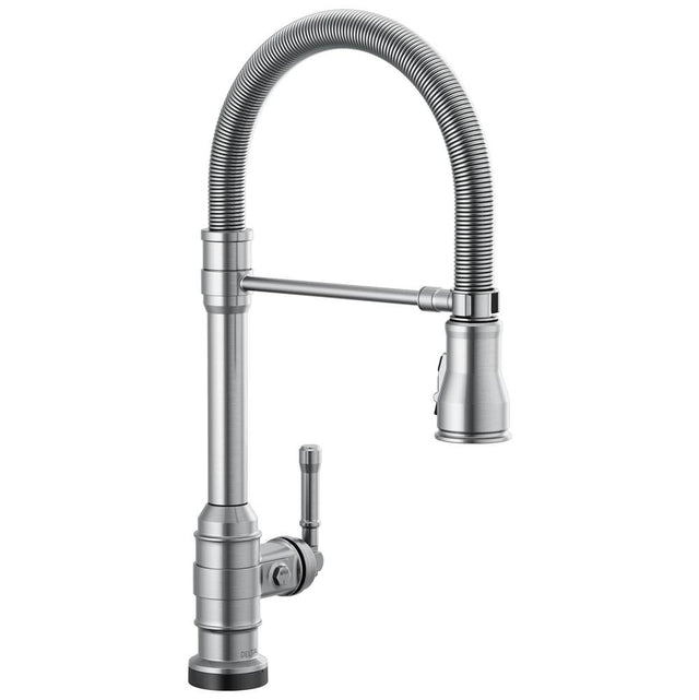 Delta Faucet - BroderickE Touch2O Technology Kitchen Faucet with Touchless Technology - Arctic Stainless