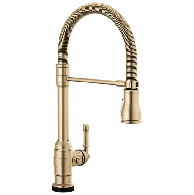 Delta Faucet - BroderickE Touch2O Technology Kitchen Faucet with Touchless Technology - Champagne Bronze