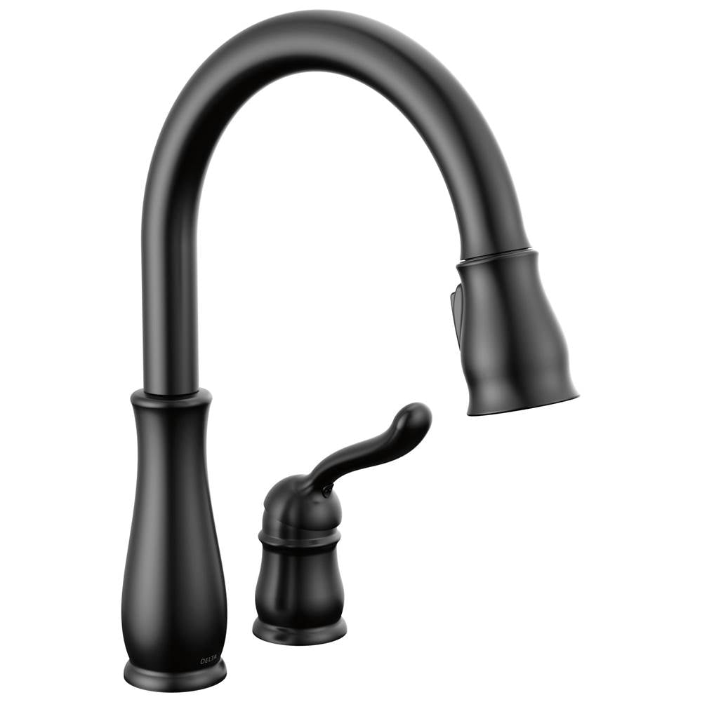 Delta Faucet - Leland Single Handle Pull-Down Kitchen Faucet - Matte Black