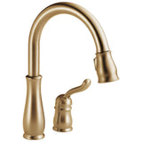 Delta Faucet - Leland Single Handle Pull-Down Kitchen Faucet - Champagne Bronze