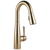 Delta Faucet - Essa Single Handle Pull-Down Bar / Prep Faucet - Champagne Bronze