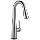 Delta Faucet - Essa Single Handle Pull-Down Bar / Prep Faucet with Touch<sub>2</sub>O Technology - Arctic Stainless