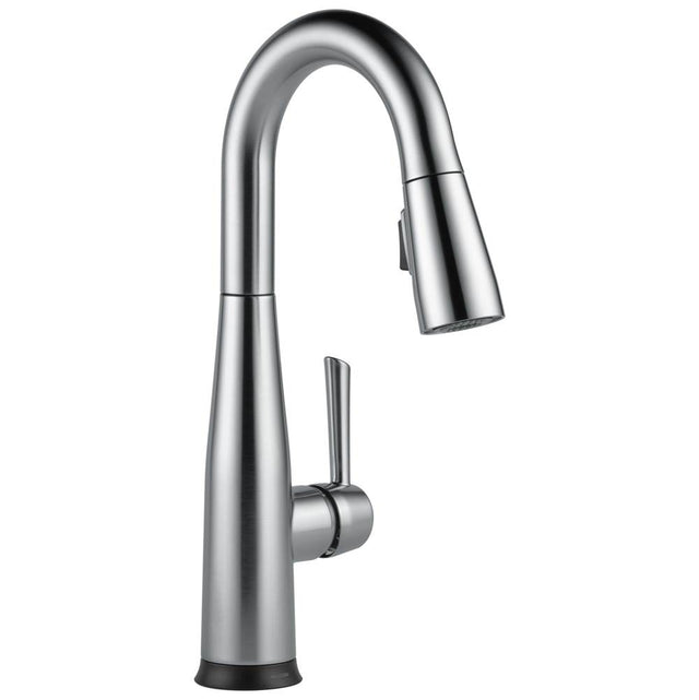 Delta Faucet - Essa Single Handle Pull-Down Bar / Prep Faucet with Touch<sub>2</sub>O Technology - Arctic Stainless