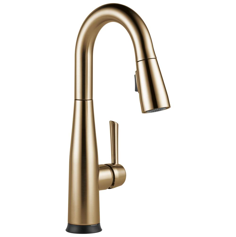 Delta Faucet - Essa Single Handle Pull-Down Bar/Prep Faucet with Touch2O Technology - Champagne Bronze