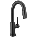Delta Faucet - Trinsic Touch2O Bar / Prep Faucet with Touchless Technology - Matte Black