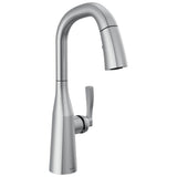Delta Faucet - Stryke Single Handle Pull-Down Bar/Prep Faucet - LumicoatÂ® Arctic Stainless