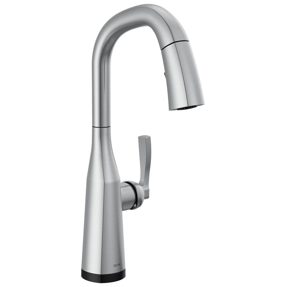 Delta Faucet - Stryke Touch2O Bar / Prep Faucet with Touchless Technology - LumicoatÂ® Arctic Stainless