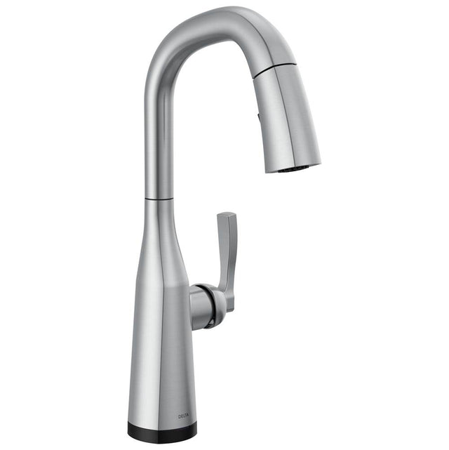 Delta Faucet - Stryke Touch2O Bar / Prep Faucet with Touchless Technology - LumicoatÂ® Arctic Stainless