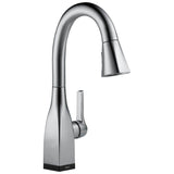 Delta Faucet - Mateo Single Handle Pull-Down Bar / Prep Faucet with Touch<sub>2</sub>O Technology - Arctic Stainless