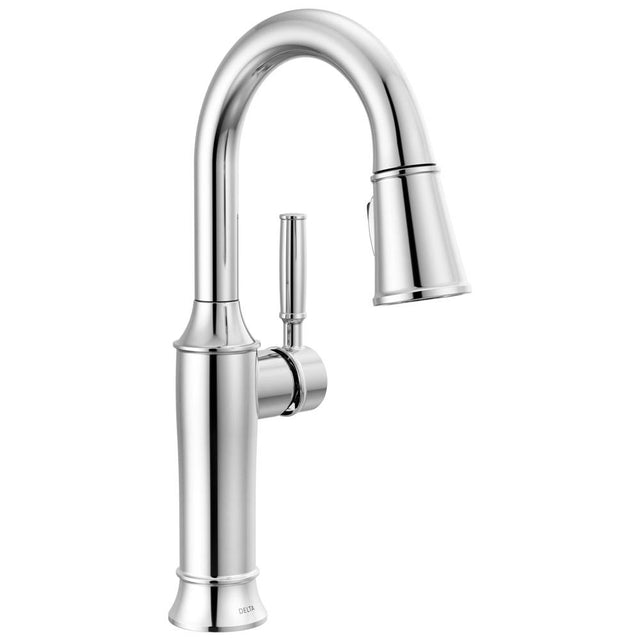 Delta Faucet - RenaldiE Single Handle Pull-Down Bar / Prep Faucet - LumicoatÂ® Chrome
