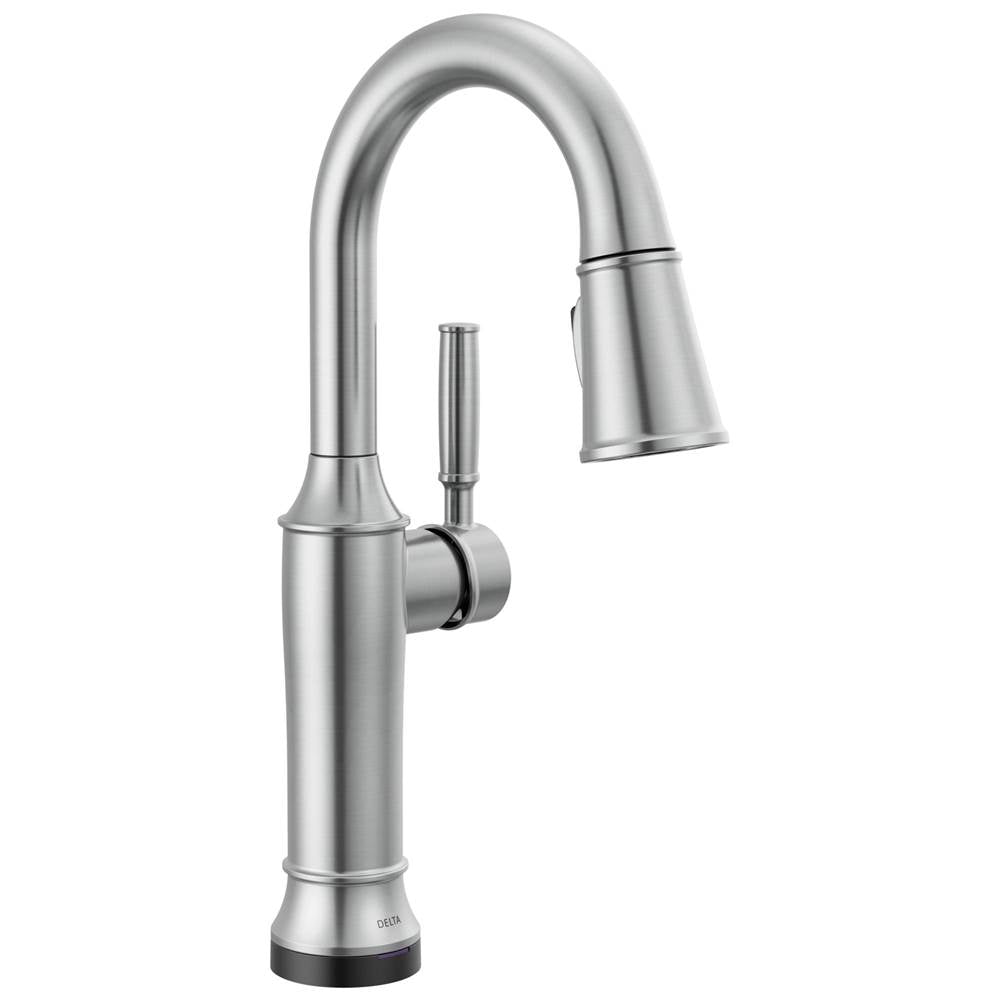 Delta Faucet - RenaldiE Touch2O Bar / Prep Faucet with Touchless Technology - LumicoatÂ® Arctic Stainless