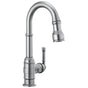 Delta Faucet - BroderickE Single Handle Pull-Down Bar/Prep Faucet - Arctic Stainless