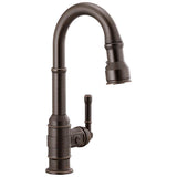 Delta Faucet - BroderickE Single Handle Pull-Down Bar/Prep Faucet - Venetian Bronze