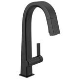 Delta Faucet - PivotalE Single Handle Pull-Down Bar / Prep Faucet - Matte Black