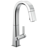 Delta Faucet - PivotalE Single Handle Pull Down Bar/Prep Faucet - Chrome