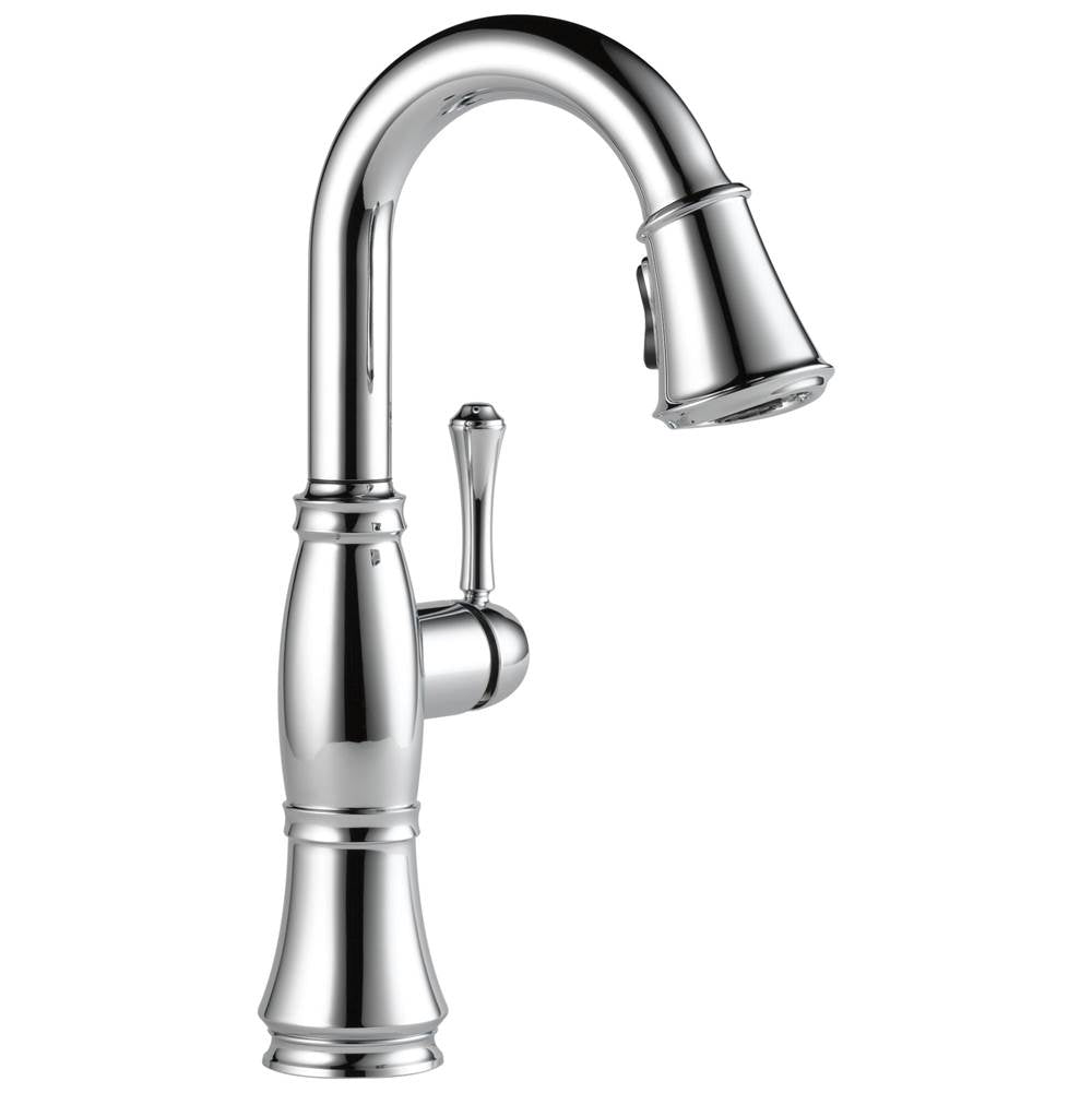 Delta Faucet - CassidyE Single Handle Pulldown Bar/Prep Faucet - LumicoatÂ® Chrome