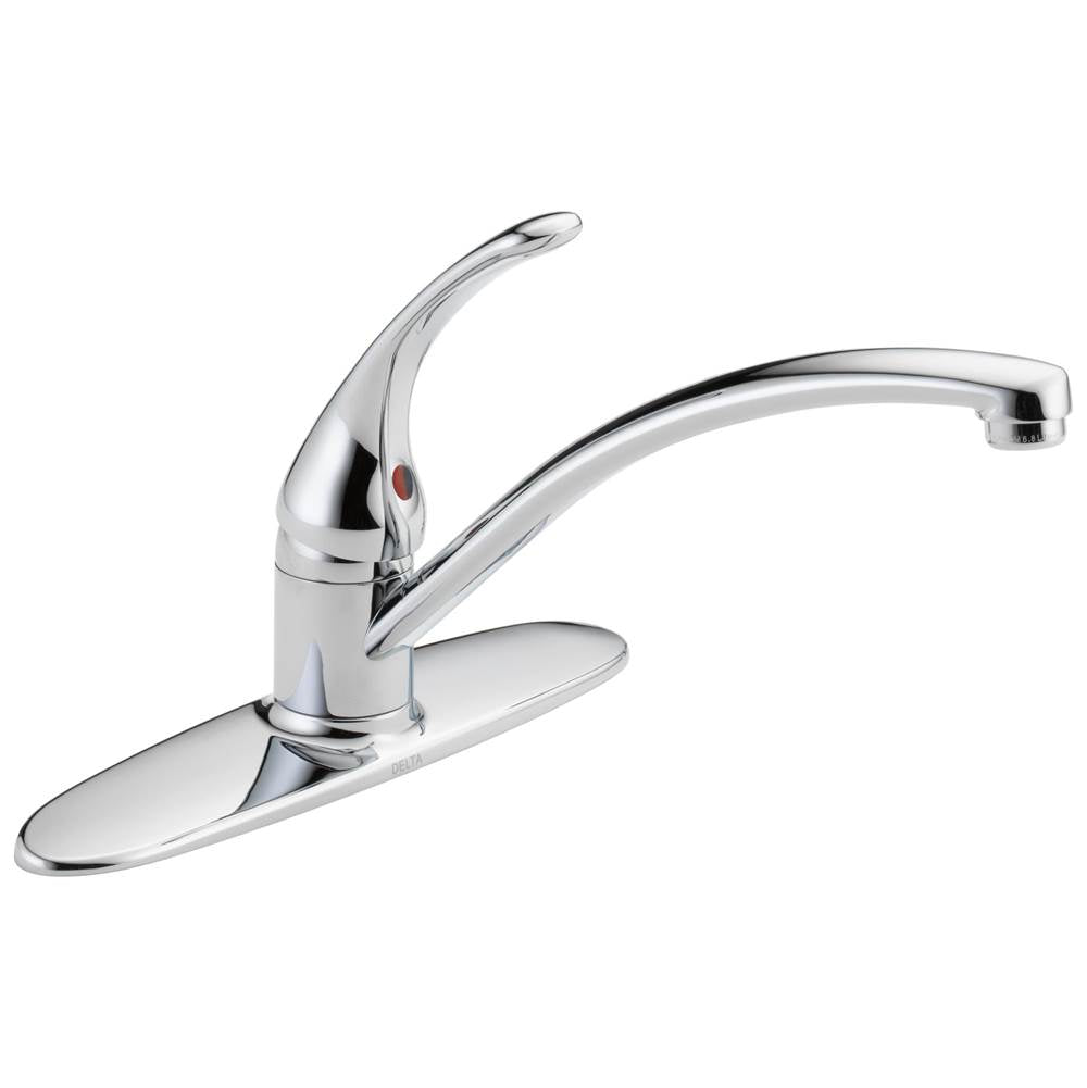 Delta Faucet - Foundations Single Handle Kitchen Faucet - Chrome