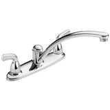 Delta Faucet - Foundations Two Handle Kitchen Faucet - Chrome