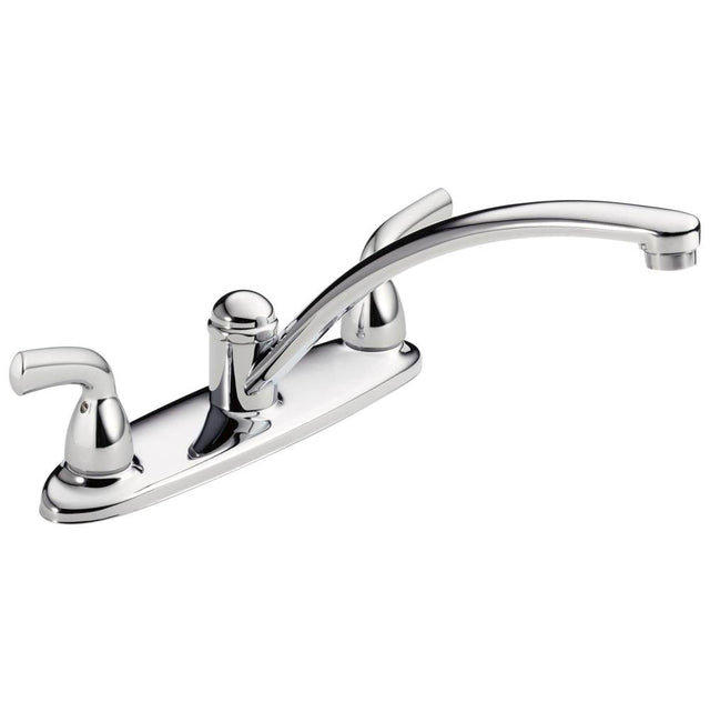 Delta Faucet - Foundations Two Handle Kitchen Faucet - Chrome