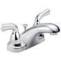 Delta Faucet - Foundations Two Handle Centerset Bathroom Faucet - Chrome