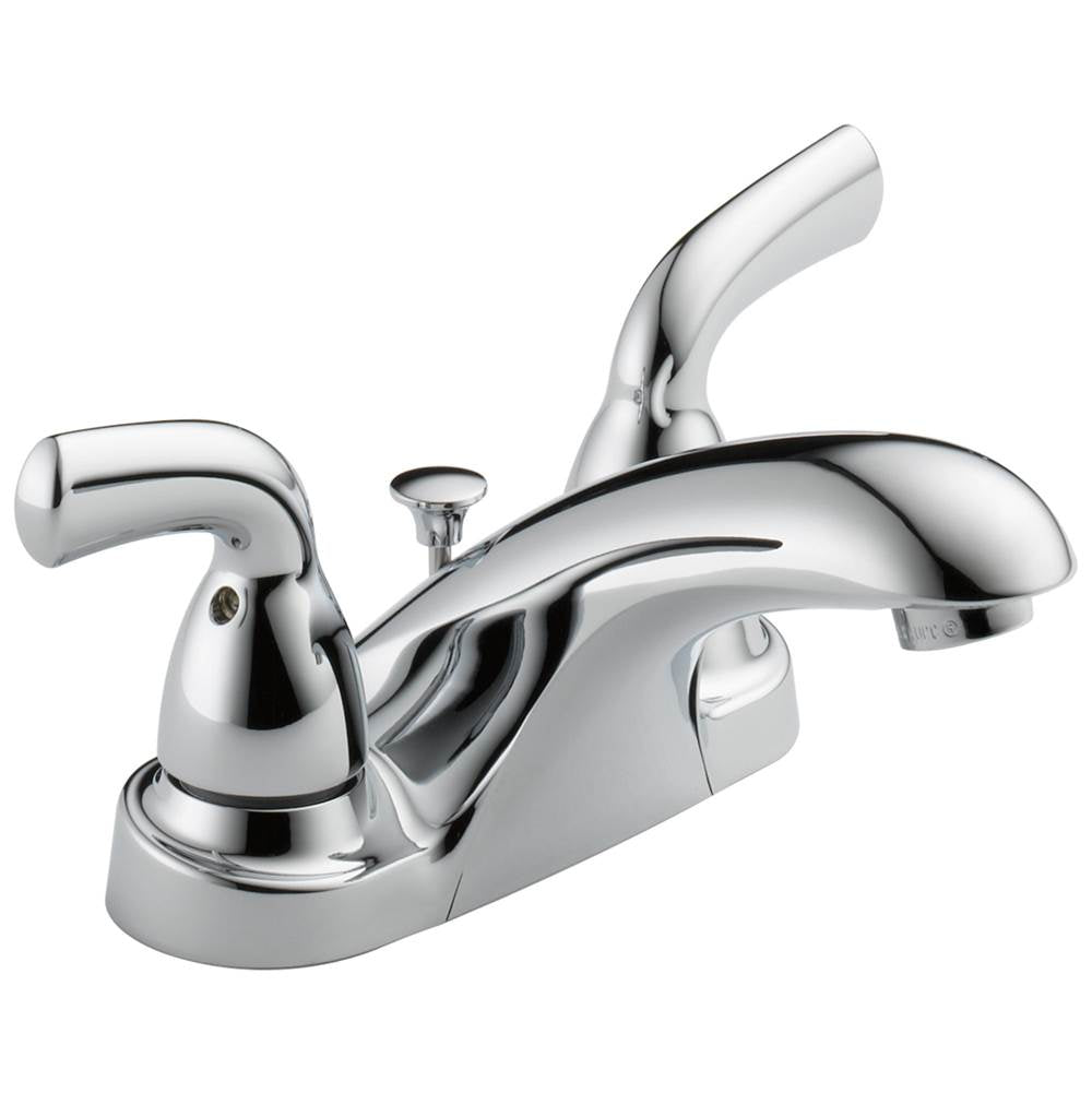 Delta Faucet - Foundations Two Handle Centerset Bathroom Faucet - Chrome