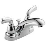Delta Faucet - Foundations Two Handle Centerset Bathroom Faucet - Chrome