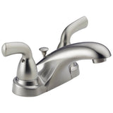 Delta Faucet - Foundations Two Handle Centerset Bathroom Faucet - Stainless
