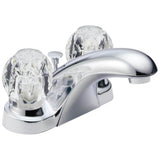 Delta Faucet - Foundations Two Handle Centerset Bathroom Faucet - Chrome