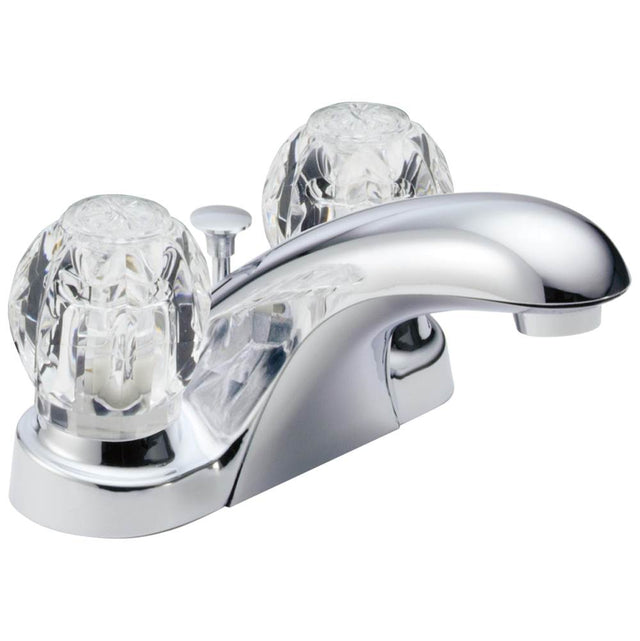 Delta Faucet - Foundations Two Handle Centerset Bathroom Faucet - Chrome