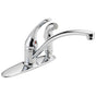 Delta Faucet - Foundations Single Handle Kitchen Faucet with Integral Spray - Chrome