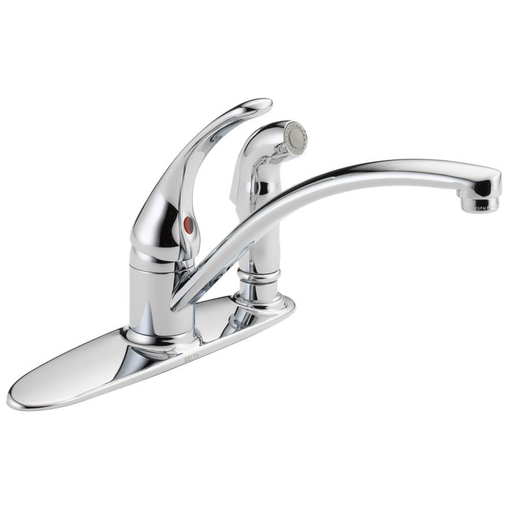 Foundations Single Handle Kitchen Faucet with Integral Spray