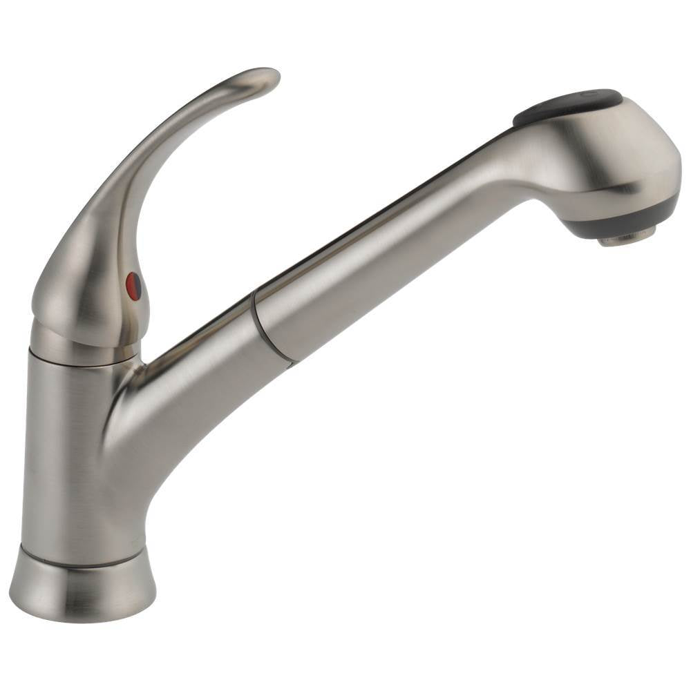 Foundations Single Handle Pull-Out Kitchen Faucet
