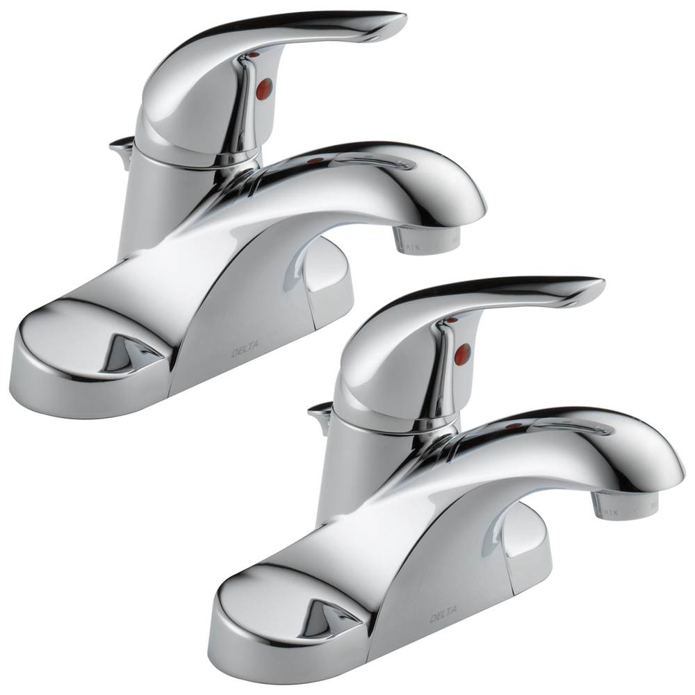 Delta Faucet - Foundations Single Handle Centerset Bathroom Faucet - Chrome