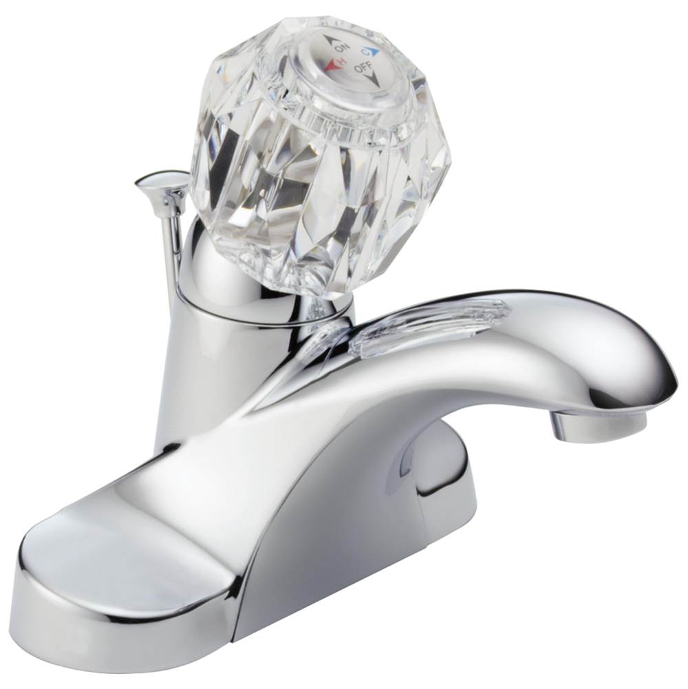 Delta Faucet - Foundations Single Handle Centerset Bathroom Faucet - Chrome