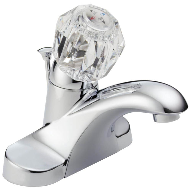 Delta Faucet - Foundations Single Handle Centerset Bathroom Faucet - Chrome