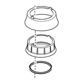 Delta Faucet - AddisonE Trim Ring, Base & Gasket - Chrome
