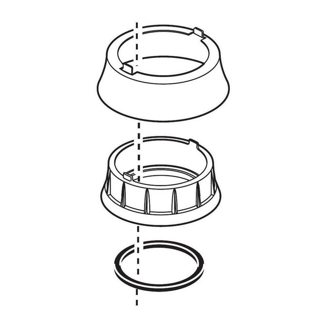Delta Faucet - AddisonE Trim Ring, Base & Gasket - Chrome