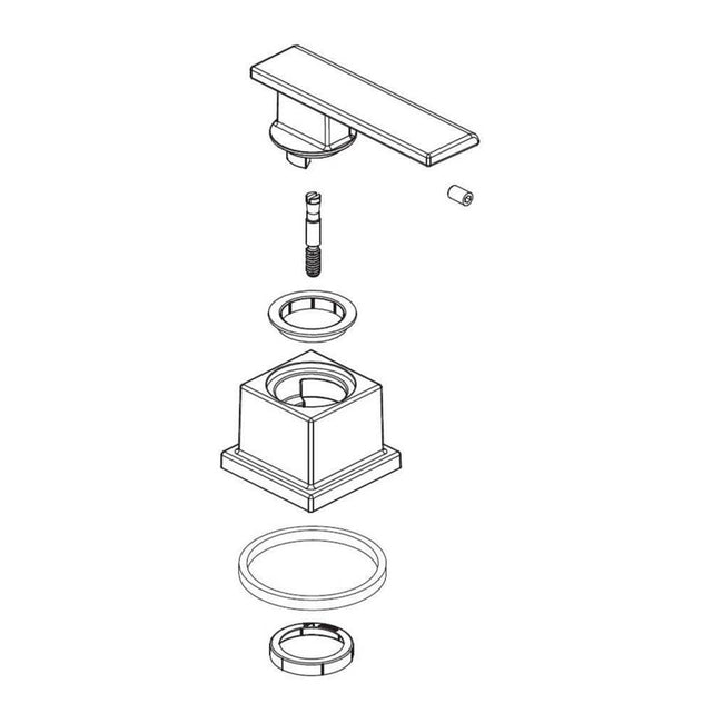 Delta Faucet - Vero Metal Lever Handle Kit - Cold - Roman Tub - Chrome