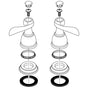 Delta Faucet - Windemere Metal Lever Handle Set - Chrome