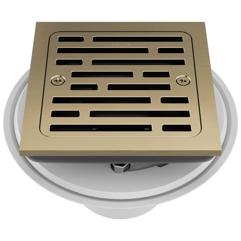 Delta Faucet - Other 4'' Tile-In Square Shower Drain - Champagne Bronze