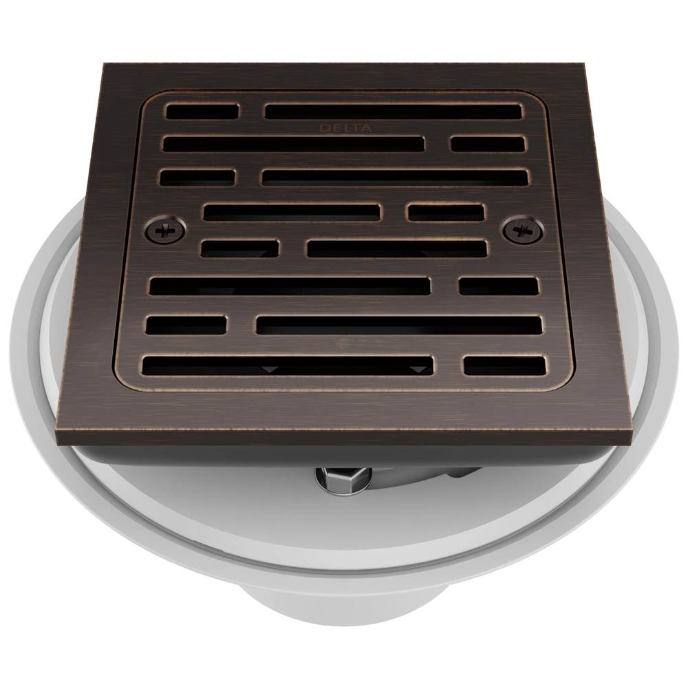 Delta Faucet - Other 4'' Tile-In Square Shower Drain - Venetian Bronze