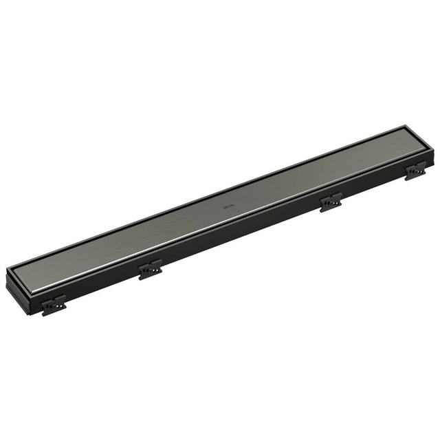 Delta Faucet - Other 24'' Reversible Linear Shower Drain Trim - Black Stainless