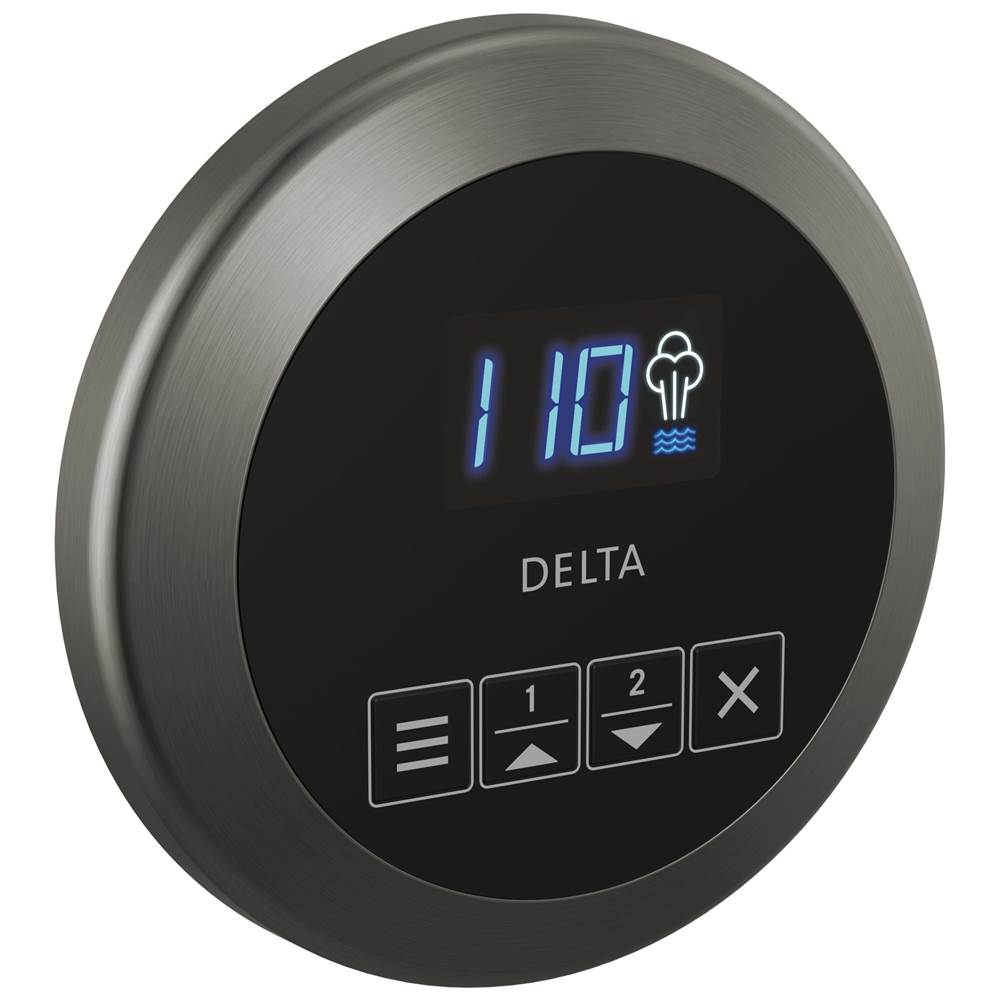 Delta Faucet - Universal Showering Components Round Steam Control - LumicoatÂ® Black Stainless