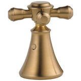 Delta Faucet - CassidyE Metal Cross Handle Set - Deck Mount Bathroom & Bidet - Champagne Bronze